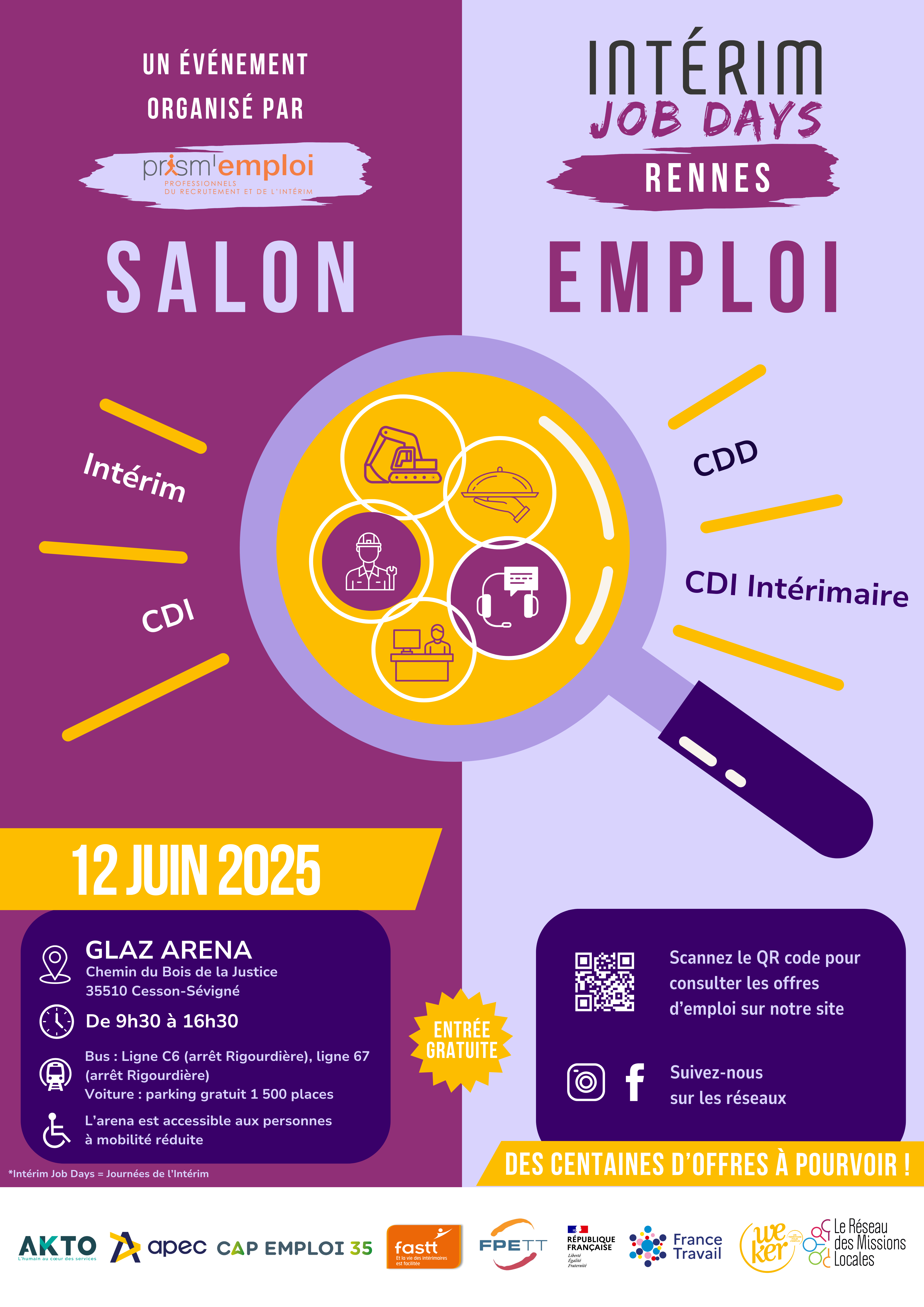 Intérim job days Rennes