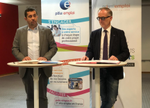 Pascal Blain (Directeur Régional Pole Emploi PACA) et Fabrice Greffet (Président Prism'emploi PACA-Corse)